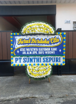 Papan Bunga Duka di Rumpin